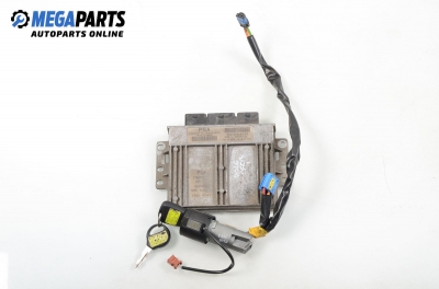 Компютър с контактен ключ за Peugeot 206 Hatchback (08.1998 - 12.2012) 1.4 i, 75 к.с., № HOM S2000-2A  /9644625680-00