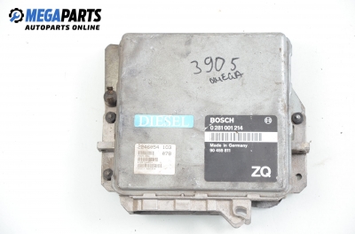 Компютър двигател за Opel Omega B Sedan (03.1994 - 07.2003) 2.5 TD, 130 к.с., № Bosch 0 281 001 214