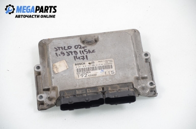 Компютър двигател за Fiat Stilo Multi Wagon (01.2003 - 08.2008) 1.9 JTD, 115 к.с., № Bosch 0 281 010 337