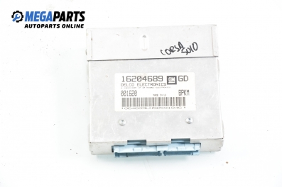 Компютър двигател за Opel Corsa B Hatchback (03.1993 - 12.2002) 1.2 i, 45 к.с., № GM 16204689