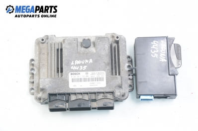 Компютър с четец и карта за Renault Laguna II Grandtour (03.2001 - 12.2007) 1.9 dCi (KG0G), 120 к.с., № Bosch 0 281 011 723
