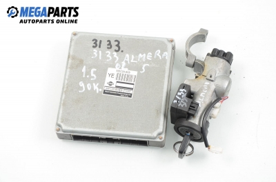 Компютър с контактен ключ и имобилайзер за Nissan Almera II Hatchback (01.2000 - 12.2006) 1.5, 90 к.с., № MEC20-605