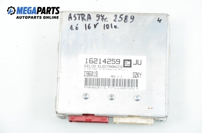 Компютър двигател за Opel Astra F Estate (09.1991 - 01.1998) 1.6 i 16V, 100 к.с., № 16214259