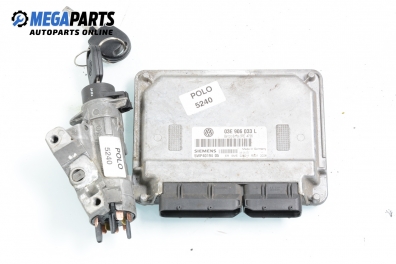 Компютър с контактен ключ за Volkswagen Polo Hatchback IV (10.2001 - 12.2005) 1.2 12V, 64 к.с., № 03E 906 033 L