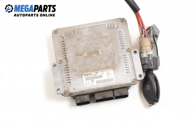 Компютър с контактен ключ за Citroen C5 I Sedan (03.2001 - 03.2005) 2.0 HDi (DCRHZB, DCRHZE), 109 к.с., № Bosch 0 281 010 808