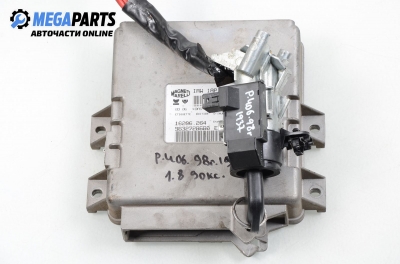 Компютър с контактен ключ за Peugeot 406 Break (10.1996 - 10.2004) 1.8, 90 к.с., № Magneti Marelli IAW 1AP.20