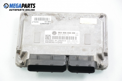 Компютър двигател за Volkswagen Golf V Hatchback (10.2003 - 02.2009) 1.6, 102 к.с., № 06A 906 033 EM / Siemens 5WP40322 03