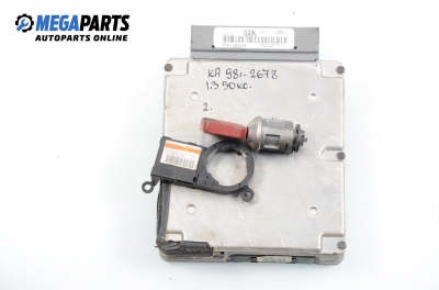 Компютър с контактен ключ и имобилайзер за Ford Ka Hatchback (09.1996 - 11.2008) 1.3 i, 50 к.с., № 97KB-12A650-DB