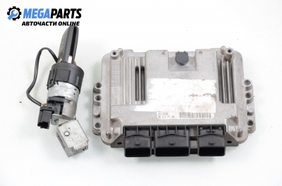 Компютър с контактен ключ за Peugeot 307 Hatchback (08.2000 - 12.2012) 1.6 HDi 110, 109 к.с., № EDC 16C34