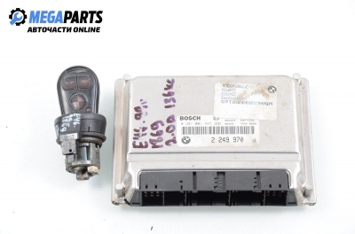 Компютър с контактен ключ и имобилайзер за BMW 3 Series E46 Sedan (02.1998 - 04.2005) 320 d, 136 к.с., № Bosch 0 281 001 445