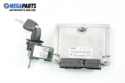 Компютър с контактен ключ и имобилайзер за Opel Zafira A Minivan (04.1999 - 06.2005) 2.0 DTI 16V, 101 к.с., № Bosch 0 281 010 268