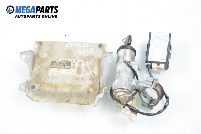 Компютър с контактен ключ и имобилайзер за Toyota Corolla Compact II (05.1992 - 11.1999) 1.3 XLI (EE101), 75 к.с., № 89661-1A760