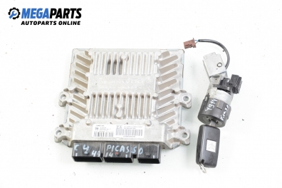 Компютър с контактен ключ за Citroen C4 Picasso I (10.2006 - 12.2015) 2.0 HDi 138, 136 к.с., № Siemens 5WS40615A-T