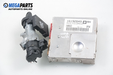 Компютър с контактен ключ и имобилайзер за Opel Corsa B Hatchback (03.1993 - 12.2002) 1.4 i 16V, 90 к.с., № 16192849 RH