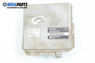 Компютър двигател за BMW 3 Series E36 Sedan (09.1990 - 02.1998) 318 tds, 90 к.с., № Bosch 0 281 001 243