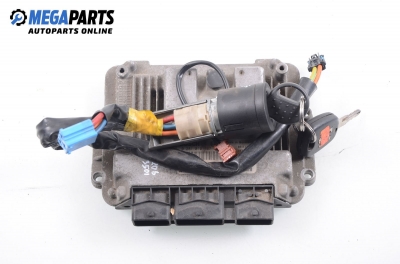 Компютър с контактен ключ за Peugeot 206 Hatchback (08.1998 - 12.2012) 1.4 HDi eco 70, 68 к.с., № Bosch 0 281 010 707