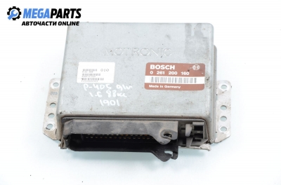 Компютър двигател за Peugeot 405 I Sedan (01.1987 - 12.1993) 1.6, 88 к.с., № 0 261 200 160