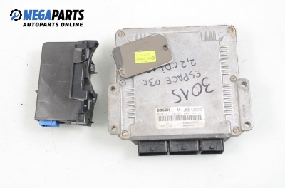 Компютър с четец и карта за Renault Espace IV Minivan (11.2002 - 02.2015) 2.2 dCi (JK0H), 150 к.с., № Bosch 0 281 011 325