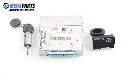 Компютър с контактен ключ и имобилайзер за Opel Astra F Hatchback (09.1991 - 01.1998) 1.6 i, 75 к.с., № GM 16172059