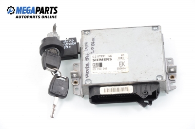 Компютър с контактен ключ за Opel Vectra B Sedan (09.1995 - 04.2002) 2.0 i 16V, 136 к.с., № GM 09 153 240