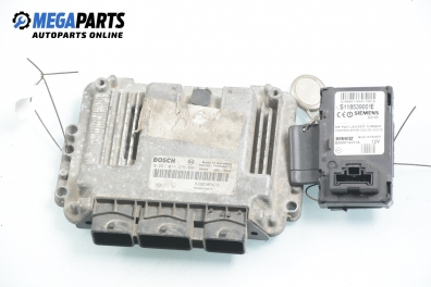 Компютър с четец и карта за Renault Megane II Hatchback (07.2001 - 10.2012) 1.9 dCi (BM0G, CM0G), 120 к.с., № Bosch 0 281 011 275 / 8200305678