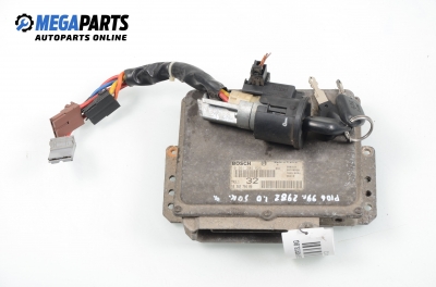 Компютър с контактен ключ за Peugeot 106 II Hatchback (04.1996 - 05.2005) 1.0 i, 50 к.с., № Bosch 0 261 204 625