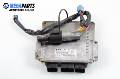Компютър с контактен ключ за Peugeot 206 Hatchback (08.1998 - 12.2012) 2.0 HDI 90, 90 к.с., № Bosch 0 281 010 594