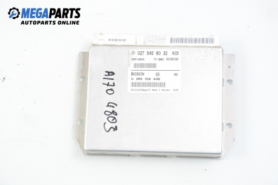 Компютър ABS за Mercedes-Benz A-Class Hatchback  (W168) (07.1997 - 08.2004), № Bosch 0 265 109 449
