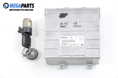 Компютър с контактен ключ за Audi A4 Sedan B5 (11.1994 - 09.2001) 1.8, 125 к.с., № BOSCH 0 261 203 938/939