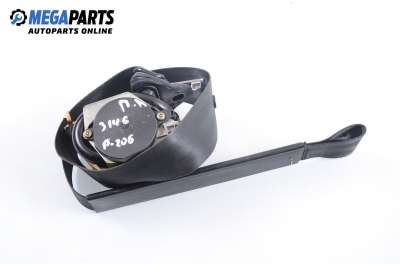 Предпазен колан за Peugeot 206 Hatchback (08.1998 - 12.2012), 2+1 вр., позиция: предна, лява