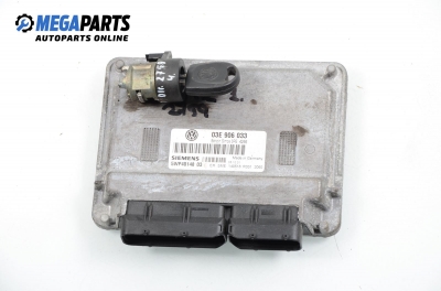 Компютър с контактен ключ за Volkswagen Polo Hatchback IV (10.2001 - 12.2005) 1.2 12V, 64 к.с., № 03E 906 033