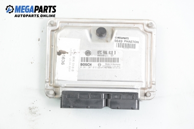 Компютър двигател за Volkswagen Phaeton Sedan (04.2002 - 03.2016) 6.0 W12 4motion, 420 к.с., № Bosch 0 261 207 018 / 07C 906 018 B