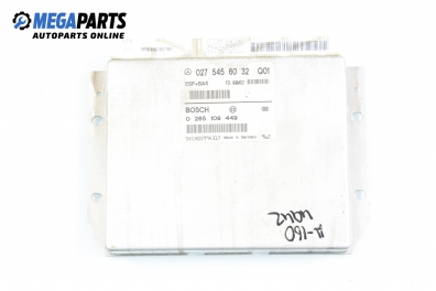 Компютър ABS за Mercedes-Benz A-Class Hatchback  (W168) (07.1997 - 08.2004), № Bosch 0 265 109 449
