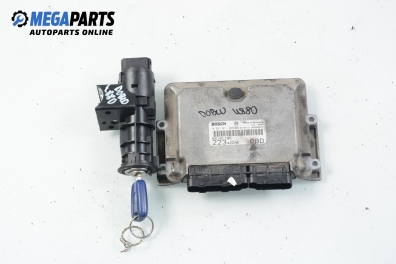 Компютър с контактен ключ за Fiat Doblo Van I (03.2001 - 11.2009) 1.9 JTD, 105 к.с., № Bosch 0 281 011 499