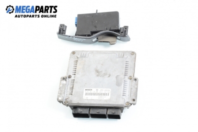 Компютър с четец и карта за Renault Laguna II Grandtour (03.2001 - 12.2007) 1.9 dCi (KG0G), 120 к.с., № Bosch 0 281 011 101