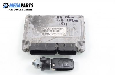 Компютър с контактен ключ за Audi A3 Hatchback II (05.2003 - 08.2012) 1.6, 102 к.с., № 06A 906 033 DS