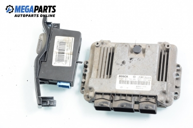 Компютър с четец и карта за Renault Laguna II Grandtour (03.2001 - 12.2007) 1.9 dCi (KG0G), 120 к.с., № Bosch 0 281 011 723