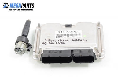 Компютър с контактен ключ за Audi A6 Allroad  C5 (05.2000 - 08.2005) 2.5 TDI quattro, 180 к.с., № 4Z7 907 401 A