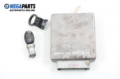 Компютър с контактен ключ и имобилайзер за Ford Focus I Hatchback (10.1998 - 12.2007) 1.8 16V, 115 к.с., № 1S4F-12A650-AJB