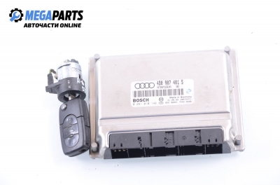 Компютър с контактен ключ за Audi A6 Avant C5 (11.1997 - 01.2005) 2.5 TDI, 150 к.с., № 4B0 907 401 S