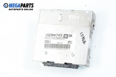 Компютър двигател за Opel Corsa B Hatchback (03.1993 - 12.2002) 1.4 i, 60 к.с., № 16204749
