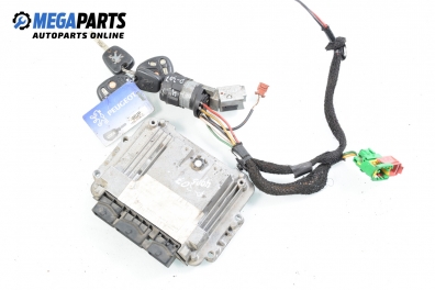 Компютър с контактен ключ за Peugeot 307 Hatchback (08.2000 - 12.2012) 1.4 HDi, 68 к.с., № 96 465 601 80