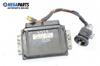 Компютър с контактен ключ и имобилайзер за Renault Clio II Hatchback (09.1998 - 09.2005) 1.4 16V (B/CB0L), 95 к.с., № Siemens S110114000 B
