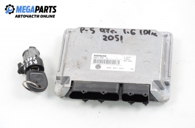 Компютър с контактен ключ за Volkswagen Passat Sedan B5 (08.1996 - 12.2001) 1.6, 101 к.с., № 3B0 907 557