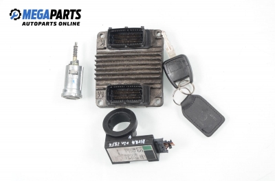 Компютър с контактен ключ и имобилайзер за Opel Astra G Hatchback (02.1998 - 12.2009) 1.4 16V, 90 к.с., № 09353459